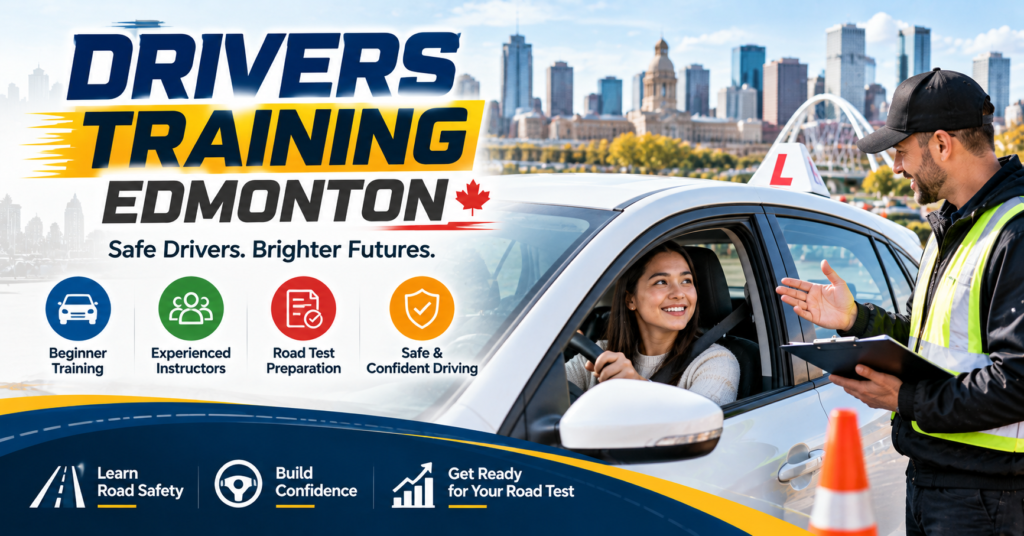 Drivers Training Edmonton - Edmonton Driver Training Banner - Alberta Driving School